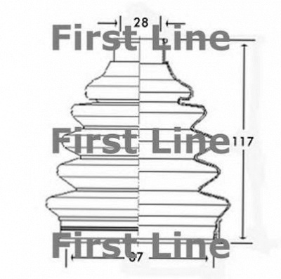 FIRST LINE fcb2331 -  Пыльник, приводной вал